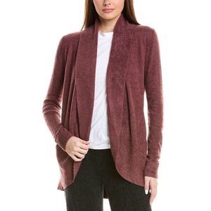 Barefoot Dreams CozyChic Lite® Women's Circle Cardigan Open Front Red‎ Size S
